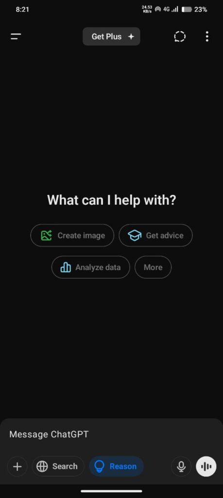 ChatGPT REASON feature